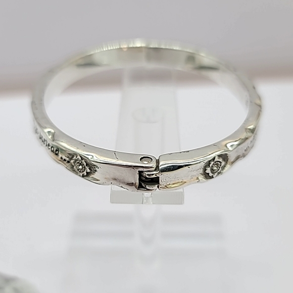 Brighton "FOOTPRINTS" Hinged Bangle! "Do Not Go Where The Path May Lead." $48 - Picture 5 of 12